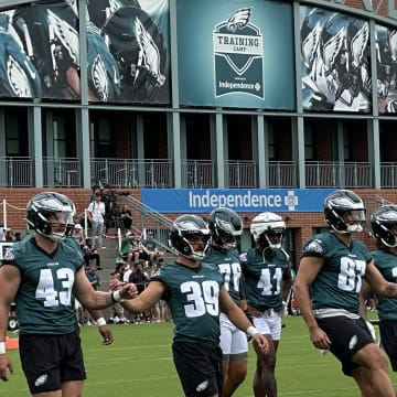 Eagles players prepare for Day 2 of training camp