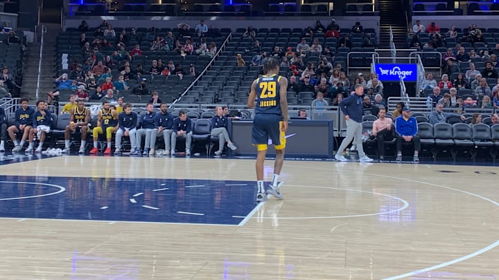 Indiana Pacers guard Quenton Jackson plays during a game with the Indiana Mad Ants. (Mandatory Photo Credit: Tony East)