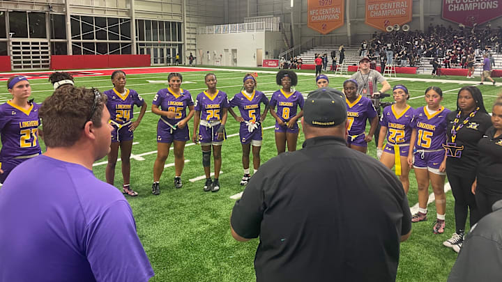 The Lennard Longhorns defeated the Bloomingdale Bulls, 30-7, at the AdventHealth Training Center The Lennard Longhorns defeated the Bloomingdale Bulls, 30-7, at the AdventHealth Training Center