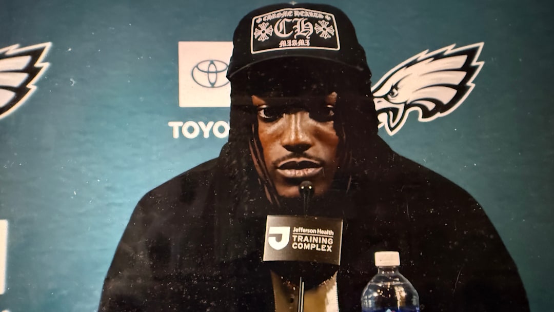 Cornerback Riq Woolen meets the Philly media after signing a one-year free agent deal