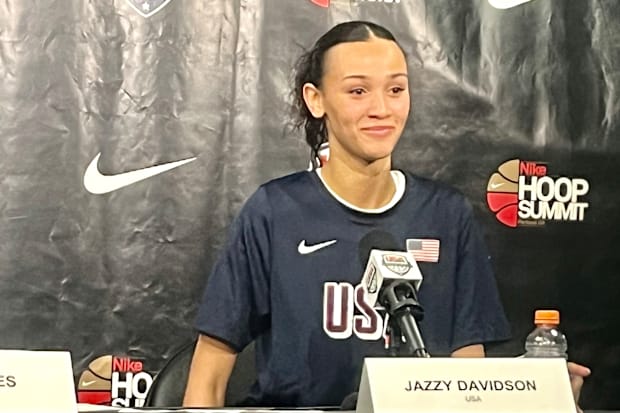 Clackamas star Jazzy Davidson led Team USA with 17 points in a 90-78 Nike Hoop Summit victory over Team World on Saturday.