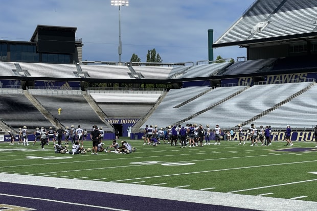 The Huskies begin to wind down following the first spring practice.