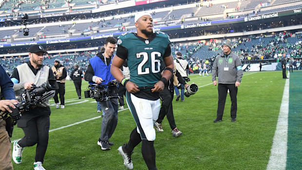 Philadelphia Eagles running back Saquon Barkley