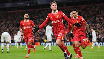 Mac Allister fez um dos gols do Liverpool, time de melhor campanha na Champions League