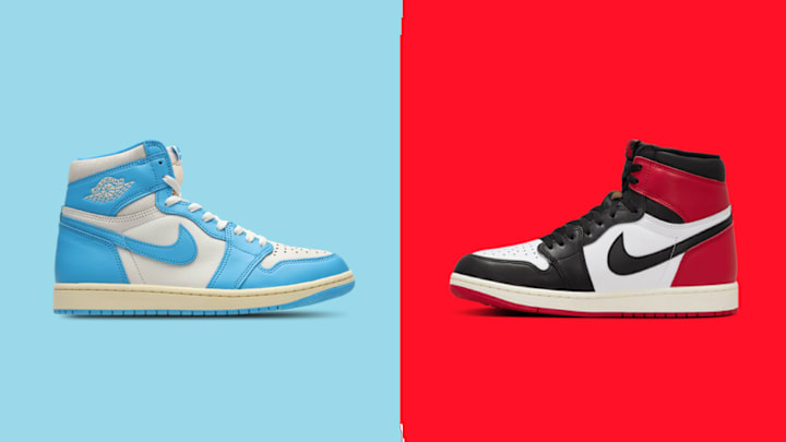 The Air Jordan 1 High OG "UNC Reimagined" and "Black Toe Reimagined" are still available at a discount. The Air Jordan 1 High OG "UNC Reimagined" and "Black Toe Reimagined" are still available at a discount.
