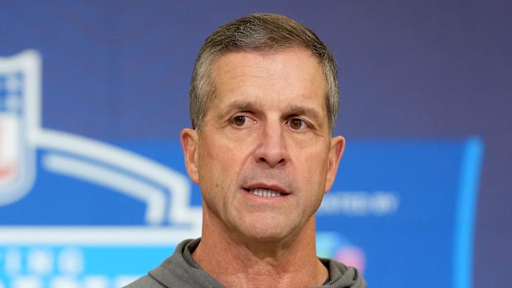 New York Giants coach John Harbaugh
