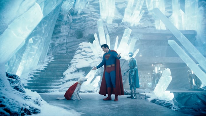 DAVID CORENSWET as Superman in Warner Bros. Pictures’ “SUPERMAN,” a Warner Bros. Pictures release. Photo Credit: Courtesy of Warner Bros. Pictures. Copyright: © 2025 Warner Bros. Entertainment. All Rights Reserved. TM & © DC
