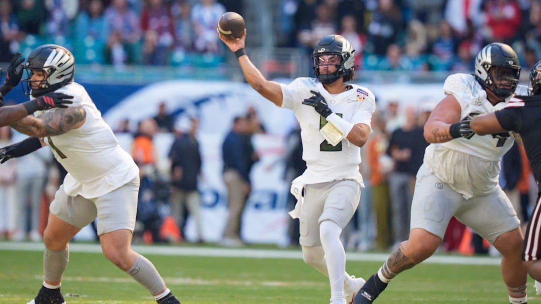 Oregon won a first-round playoff game and then the Orange Bowl to reach 13-1, one of the most successful seasons in school history. They play today in Atlanta in search of two more miracles and their national championship.