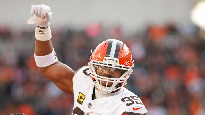 Cleveland Browns defensive end Myles Garrett