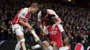 Les Gunners lors de leur victoire face au PSV