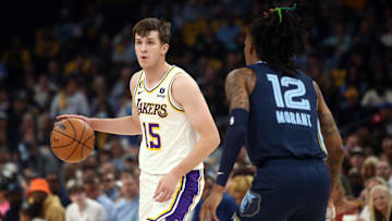 Los Angeles Lakers guard Austin Reaves, Memphis Grizzlies guard Ja Morant