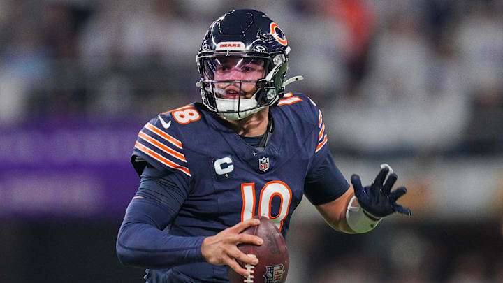 Bears QB Caleb Williams threw for 3541 yards and 20 touchdowns in his rookie season. Bears QB Caleb Williams threw for 3541 yards and 20 touchdowns in his rookie season.