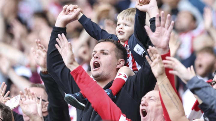 Sunderland supporters at the Stadium of Light