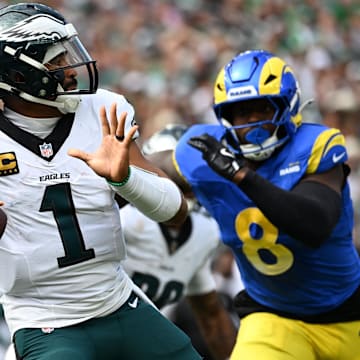 Philadelphia Eagles quarterback Jalen Hurts led the team to a comeback win over the Rams in Week 3.