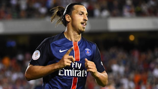 Paris Saint-Germain forward Zlatan Ibrahimovic.