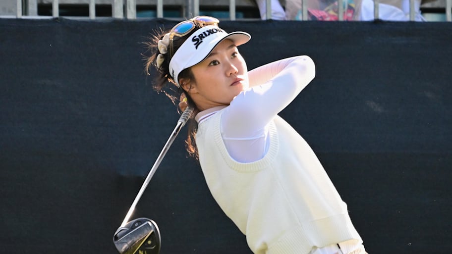 Grace Kim finished eagle-birdie-eagle to win her first major title at the Evian Championship.  | Benny Sieu-Imagn Images