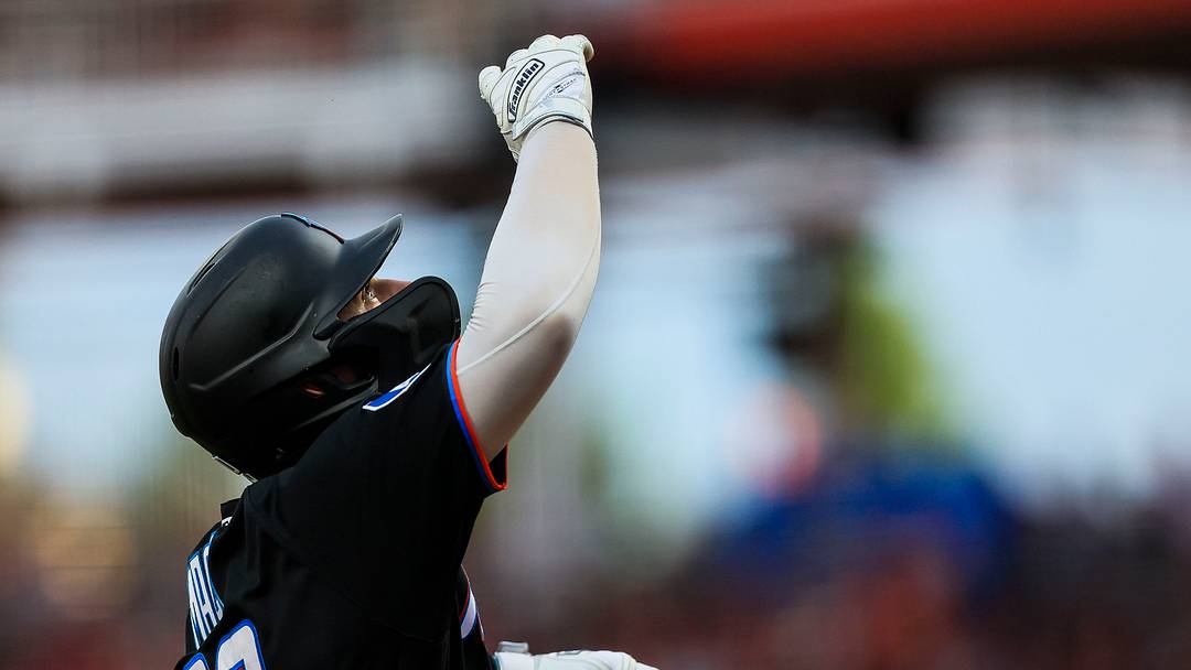 Miami Marlins catcher Joe Mack. Credit: Katie Stratman-Imagn Images Miami Marlins catcher Joe Mack. Credit: Katie Stratman-Imagn Images