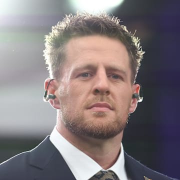 CBS analyst and former NFL star J.J. Watt prepares for Super Bowl LIX.