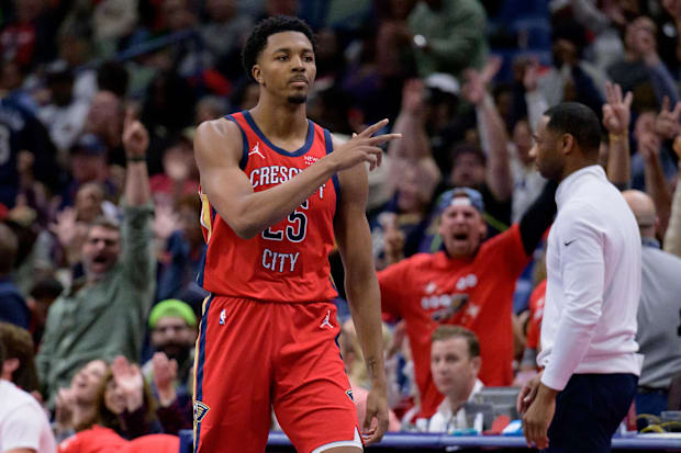 New Orleans Pelicans guard Trey Murphy III (25) 