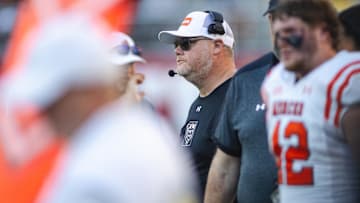 Mercer Bears head coach Mike Jacobs