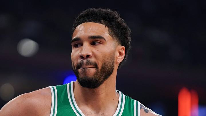 Boston Celtics forward Jayson Tatum (0).