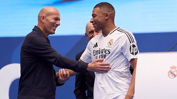 Kylian Mbappe mit Zinedine Zidane Kylian Mbappe mit Zinedine Zidane