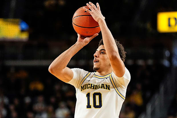 Michigan men's basketball guard Justin Pippen
