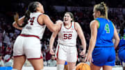 Oklahoma's Skylar Vann and Raegan Beers