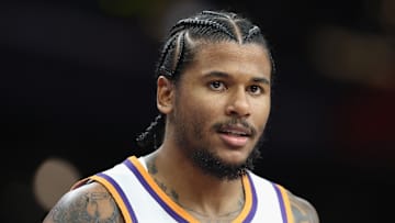 Phoenix Suns guard Jalen Green (4) against the Los Angeles Clippers.