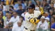 Milwaukee Brewers left fielder Christian Yelich (22) during the game against the Pittsburgh Pirates 