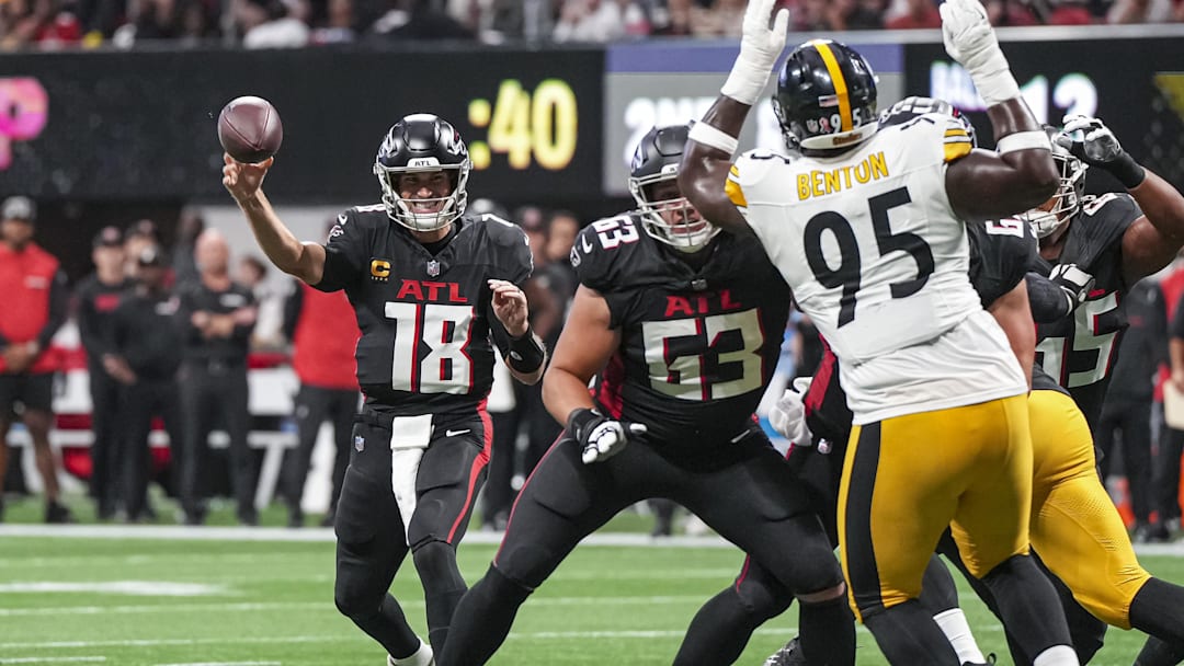 The Atlanta Falcons offensive line was put in a poor position by the play calling against the Steelers, but they still must play better against the Philadelphia Eagles.