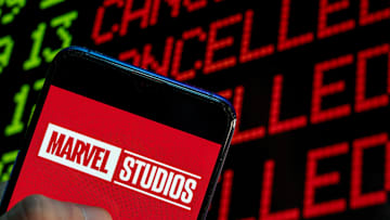 In this photo illustration the American film production...