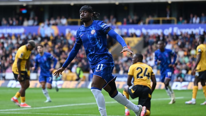 Madueke scored his first Premier League hat-trick