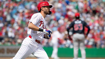 Phillies shortstop Trea Turner hit his first home run this spring, a solo blast to lead off the game