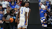 Duke basketball freshmen Isaiah Evans and Patrick Ngongba II
