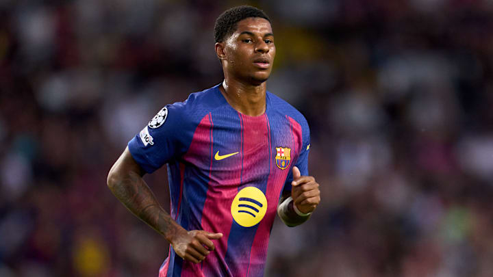 Marcus Rashford has impressed for Barcelona.