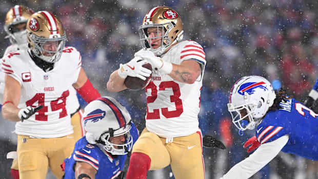 San Francisco 49ers running back Christian McCaffrey 