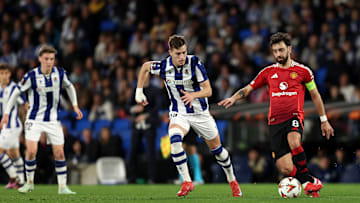 Real Sociedad de Futbol v Manchester United - UEFA Europa League 2024/25 Round of 16 First Leg