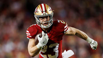 San Francisco 49ers running back Christian McCaffrey (23)