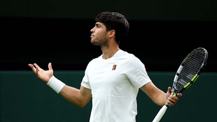 Carlos Alcaraz at Wimbledon 2025