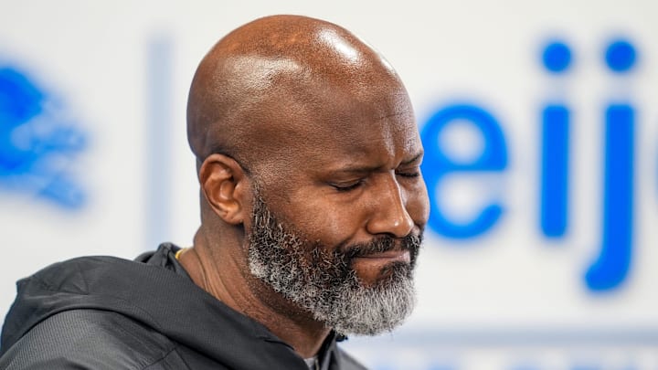 Detroit Lions Executive Vice President, General Manager Brad Holmes speaks to the press about their 2024 season Detroit Lions Executive Vice President, General Manager Brad Holmes speaks to the press about their 2024 season