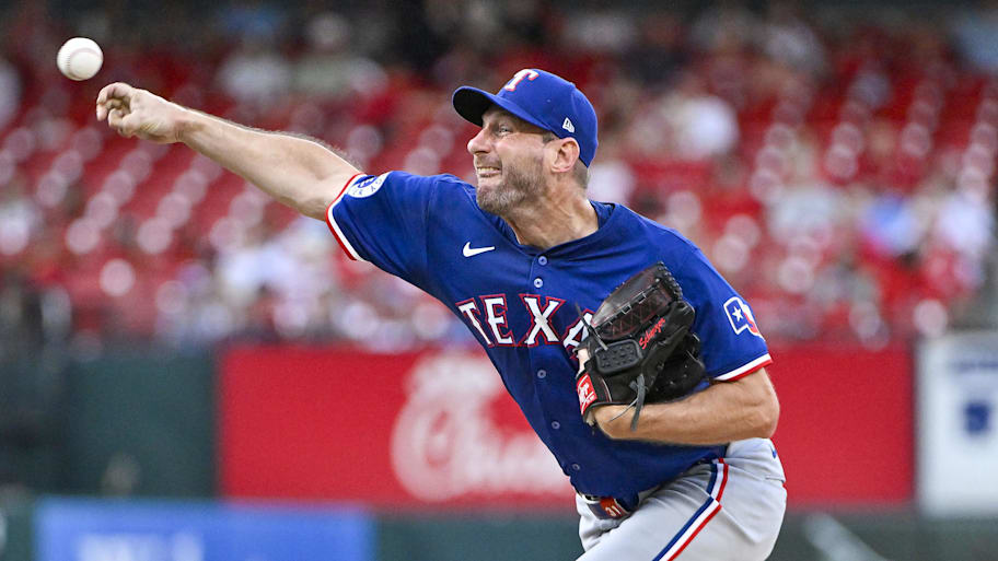 Rangers starting pitcher Max Scherzer