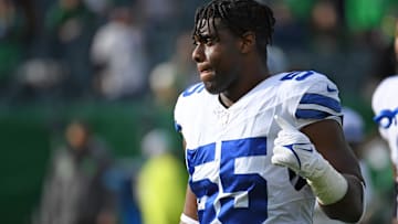 Dec 29, 2024; Philadelphia, Pennsylvania, USA; Former Dallas Cowboys defensive end Carl Lawson (55) against the Philadelphia Eagles at Lincoln Financial Field. Mandatory Credit: Eric Hartline-Imagn Images