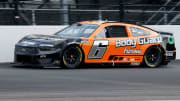 NASCAR Cup Series driver Brad Keselowski (6) races through the first turn during the Brickyard 400, Sunday, July 21, 2024, at Indianapolis Motor Speedway.