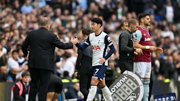 Son after being withdrawn during the win over West Ham United