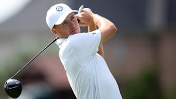 Jordan Spieth tees off during the second round of THE CJ CUP Byron Nelson