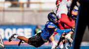 Boise State Broncos safety Ty Benefield (0).