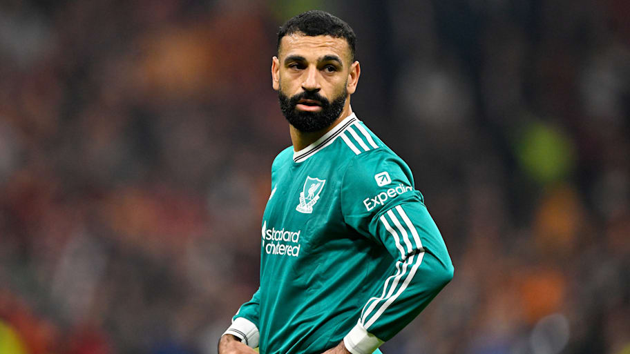 Mohamed Salah looking into the middle distance.