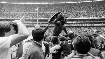 Pele erhob sich 1970 zum König des Fußballs 