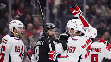 Taylor Raddysh, Trevor van Riemsdyk, Washington Capitals Mandatory Credit: Ryan Sun-Imagn Images